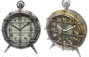 DKD Home Decor Reloj de Sobremesa de Hierro y Cristal, Surtido de 2 Unidades