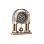DKD Home Decor Reloj de Sobremesa de Hierro y Cristal Dorado
