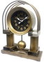 DKD Home Decor Reloj de Sobremesa de Hierro y Cristal Dorado