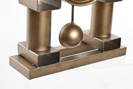 DKD Home Decor Reloj Sobremesa Tradicional Dorado Negro Hierro Cristal 25 x 31 x 8 cm