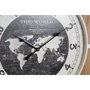 DKD Home Decor Set de 2 Relojes de Pared Mapamundi MDF y Hierro