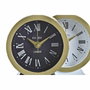 DKD Home Decor Reloj de Sobremesa de Hierro y Cristal, Surtido de 2 Unidades