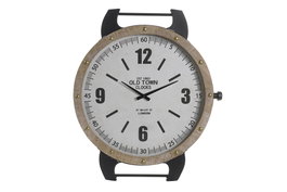 DKD Home Decor Reloj de Pared Hierro y MDF 52x60 Blanco