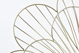 DKD Home Decor Reloj de Pared Moderno Dorado Flor 57 x 57 x 4 cm