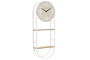 DKD Home Decor Reloj de Pared Scandi Blanco Natural 25.5 x 11.5 x 71 cm