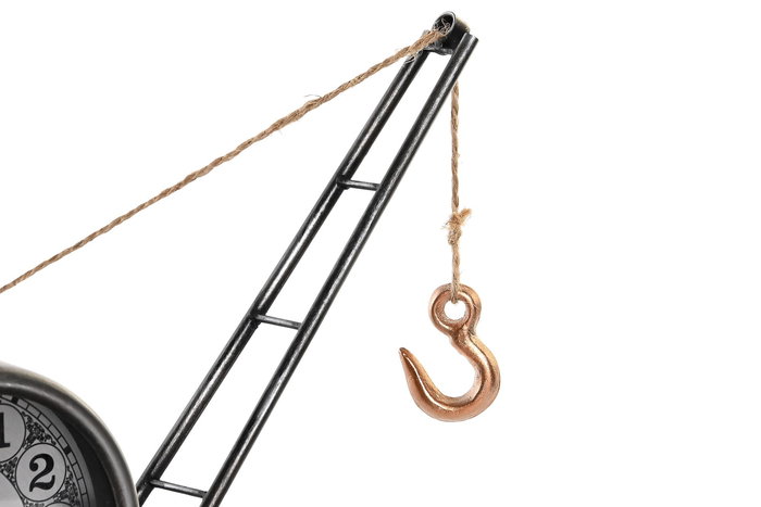 DKD Home Decor Reloj Sobremesa Vintage Dorado Plateado Hierro 40.5 x 15 x 32.5 cm (2 Unidades)