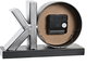 DKD Home Decor Reloj Sobremesa Negro Plateado 8 x 15 x 23 cm (2 Unidades)