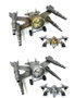 DKD Home Decor Reloj de Sobremesa de Hierro Diseño Nave (Set de 2 unidades, Dorado y Plateado)