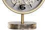 DKD Home Decor Reloj Sobremesa Dorado Hierro y Cristal 7.5 x 41 x 30 cm