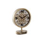 DKD Home Decor Reloj de Sobremesa Dorado en Hierro y Cristal