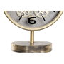 DKD Home Decor Reloj de Sobremesa Dorado en Hierro y Cristal