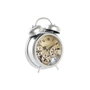 DKD Home Decor Reloj de Sobremesa de Hierro Plateado