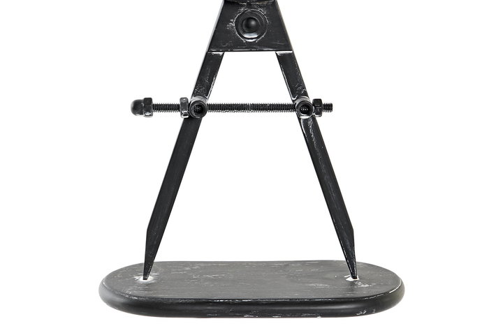 DKD Home Decor Reloj Sobremesa Loft Dorado Negro Hierro y Pvc 8 x 31 x 17 cm (2 Unidades)