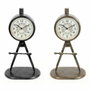 DKD Home Decor Reloj de Sobremesa de Hierro y PVC Surtido de 2 Unidades