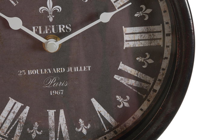 DKD Home Decor Reloj Sobremesa Vintage Azul Negro 5 x 24 x 20.5 cm (2 Unidades)