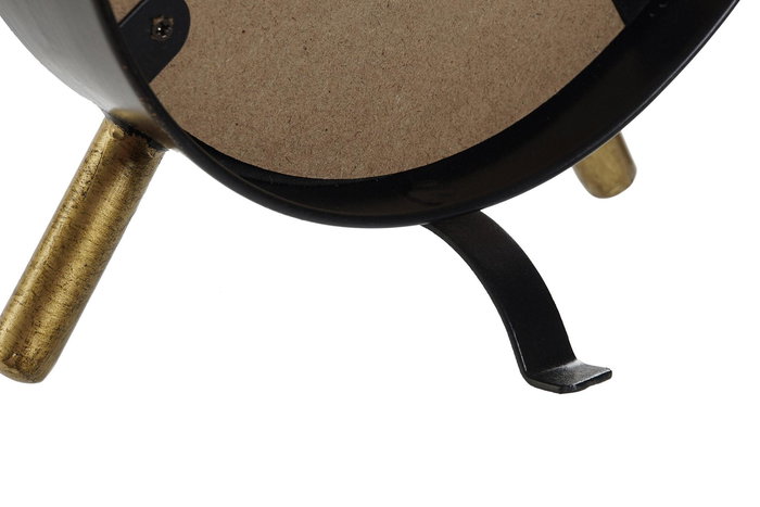 DKD Home Decor Reloj Sobremesa Vintage Azul Negro 5 x 24 x 20.5 cm (2 Unidades)