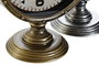 DKD Home Decor Reloj Sobremesa Vintage Dorado Plateado 13.5 x 28 x 20.5 cm (2 Unidades)