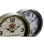 DKD Home Decor Reloj de Sobremesa Metal y Cristal, Surtido de 2 Unidades
