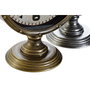 DKD Home Decor Reloj de Sobremesa Metal y Cristal, Surtido de 2 Unidades