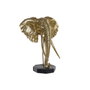 DKD Home Decor Figura de Elefante Dorado y Negro