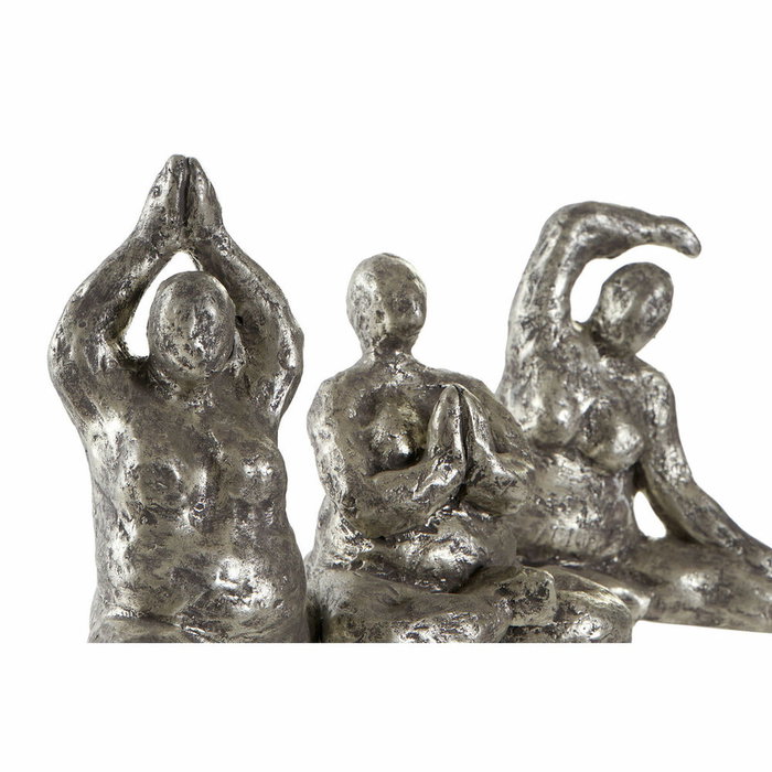 DKD Home Decor Figura de Resina Yoga Envejecido Dorado Pack de 3