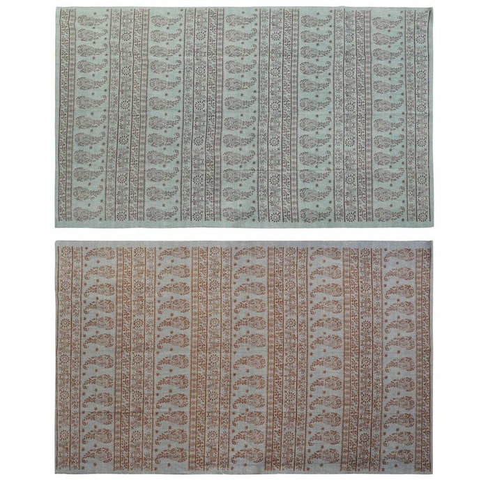 DKD Home Decor Alfombra Algodón Pasley 160x230x0,4 715 GSM (Pack de 2) de la colección SANS
