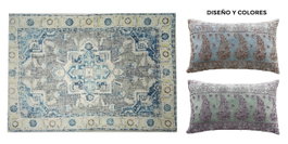 DKD Home Decor Alfombra Algodón Pasley 160x230x0,4 715 GSM (Pack de 2) de la colección SANS