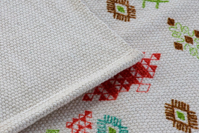 DKD Home Decor Alfombra Boho Blanco 230 x 0.4 x 160 cm (2 Unidades)