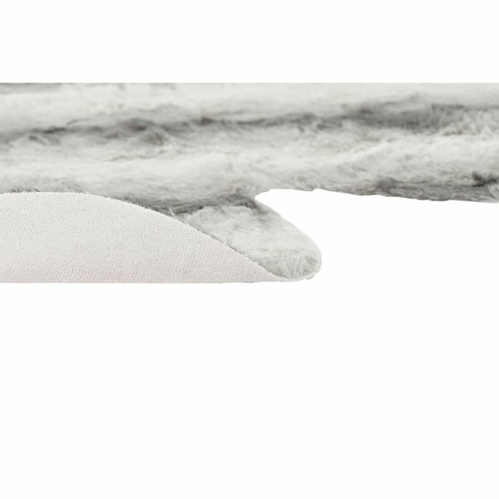 DKD Home Decor Alfombra de Poliéster Gris 160x150x2 cm