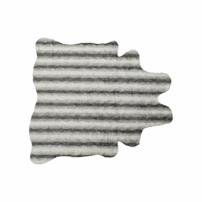 DKD Home Decor Alfombra de Poliéster Gris 160x150x2 cm