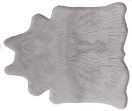 DKD Home Decor Alfombra de Pelo Gris 160x150x2 cm