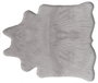 DKD Home Decor Alfombra de Pelo Gris 160x150x2 cm