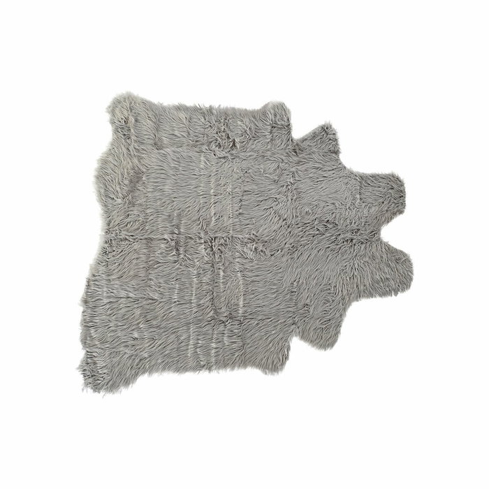 DKD Home Decor Alfombra de Pelo Gris 160x150x2 cm DKD Home Decor Alfombra de Pelo Gris 160x150x2 cm