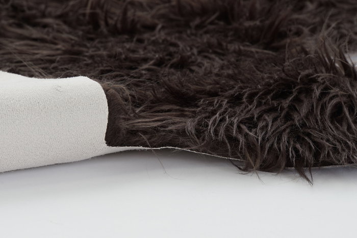 DKD Home Decor Alfombra de Pelo Marrón 160x150x2 cm