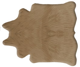 DKD Home Decor Alfombra de Pelo Marrón 160x150x2 cm