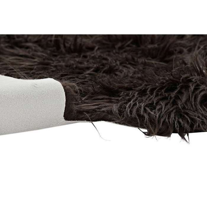 DKD Home Decor Alfombra de Pelo Marrón 160x150x2 cm