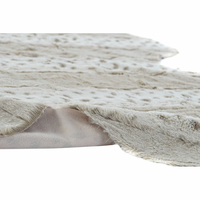 DKD Home Decor Alfombra de Pelo Beige 160x150x2 cm