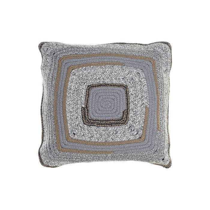 DKD Home Decor Cojín de Algodón y Yute Gris 40x10x40 cm