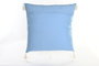 DKD Home Decor Cojin Elape Azul Blanco Algodon Polyester 20 x 60 x 60 cm