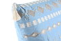 DKD Home Decor Cojin Elape Azul Blanco Algodon Polyester 20 x 60 x 60 cm