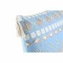 DKD Home Decor Cojín de Algodón Azul Desgastado ELAPE 40x40x15 cm