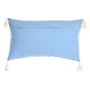 DKD Home Decor Cojín Algodón 60x35x15 cm Azul Desgastado