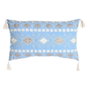 DKD Home Decor Cojín Algodón 60x35x15 cm Azul Desgastado