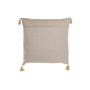 DKD Home Decor Cojín de Algodón Beige con Rombos Desgastados 60x60x20 cm