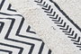DKD Home Decor Alfombra Scandi Negro Blanco Zig Zag Algodon Polyester 226 x 160 x 0.7 cm