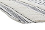 DKD Home Decor Alfombra Scandi Negro Blanco Zig Zag Algodon Polyester 226 x 160 x 0.7 cm