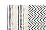 DKD Home Decor Alfombra Scandi Negro Blanco Zig Zag Algodon Polyester 226 x 160 x 0.7 cm