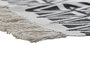 DKD Home Decor Alfombra Boho Blanco Negro 180 x 0.7 x 120 cm Algodón