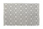 DKD Home Decor Alfombra de Algodón con Diseño de Rombos Blanco y Negro
