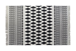 DKD Home Decor Alfombra de Algodón con Diseño de Rombos 120x180 cm